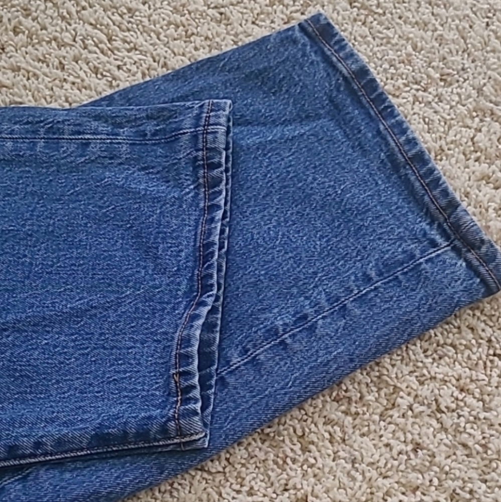 Levi's 501 Original Fit Jeans Plus Size 22W High Rise Button Fly Blue Classic - Picture 9 of 14